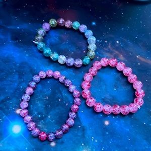 Girls and boys bracelet, light Rocky colors.